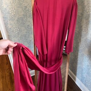 Elegant Red Long Dress ASOS silk
